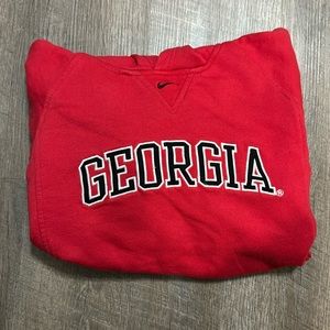 Vintage Nike: Red Georgia Hoodie